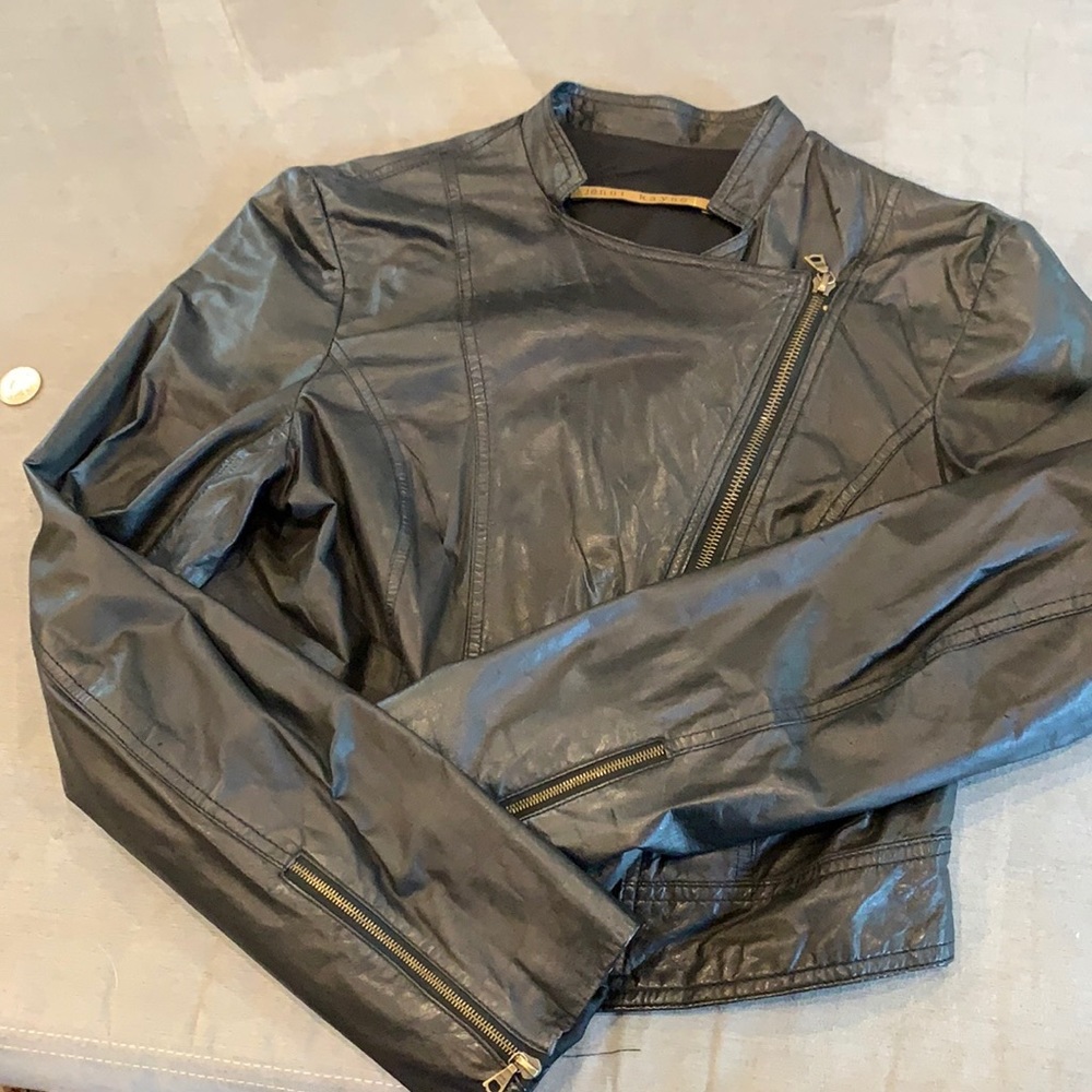 Jenni Kayne Crop Women’s Leather Jacket